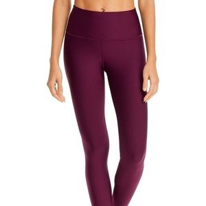 Alo yoga high waist airbrush leggings in maroon